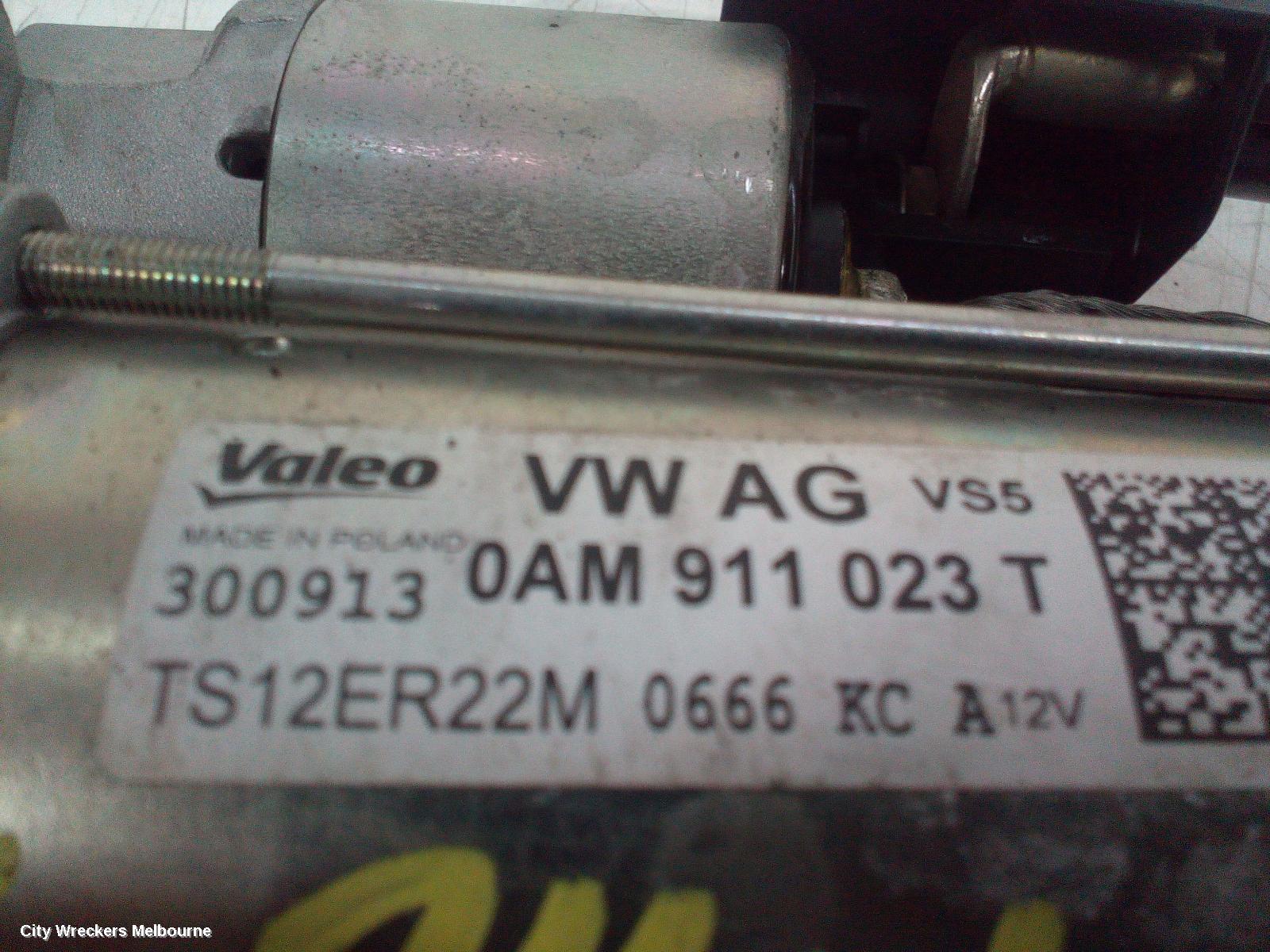 VOLKSWAGEN GOLF STARTER, PETROL, 1.4, GEN 6, 10/2008 - 01/2016