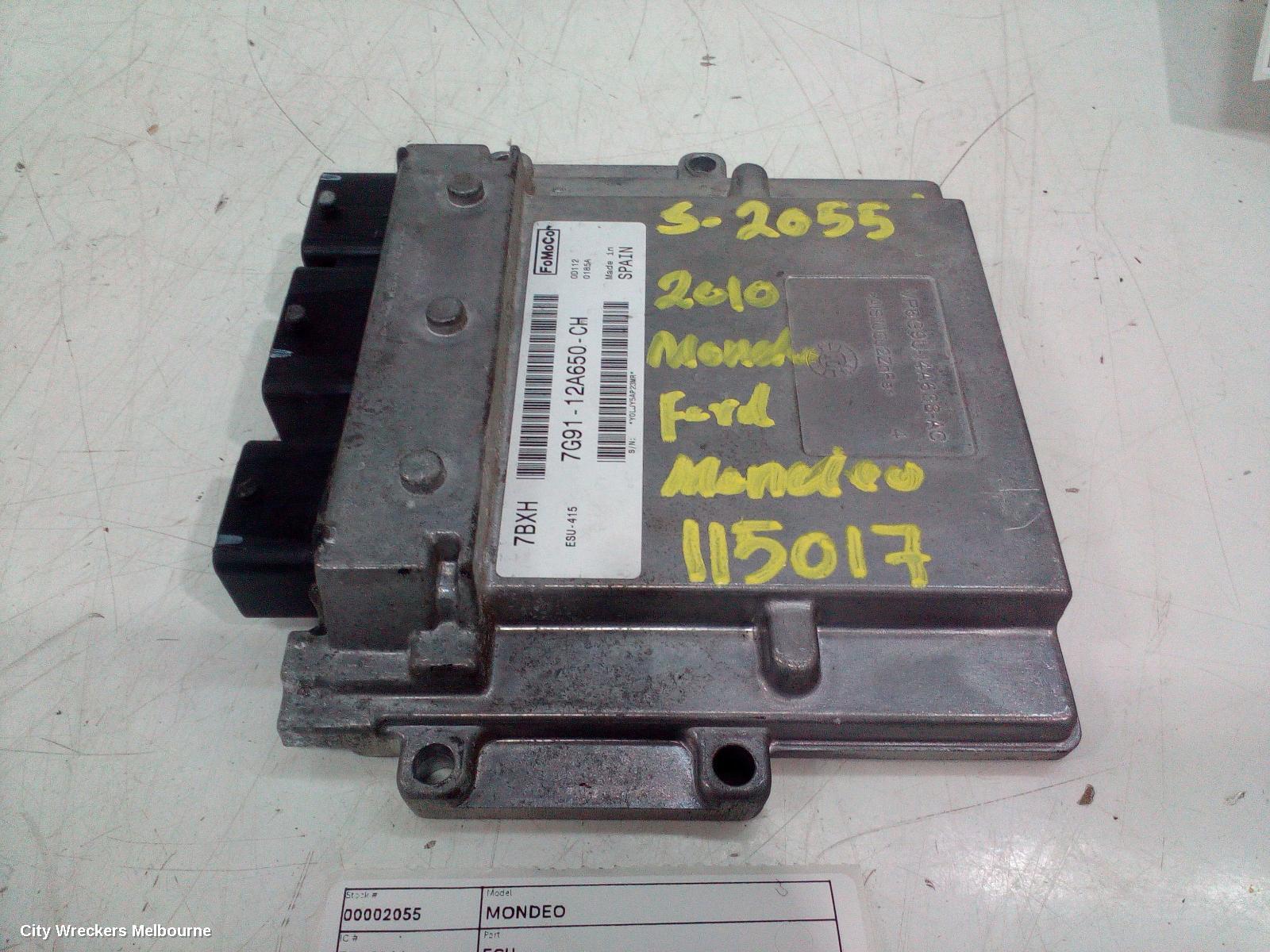FORD MONDEO ECU, ENGINE ECU, 2.3, PETROL, ECU ONLY, MA-MC, 10/2007 - 12/2014