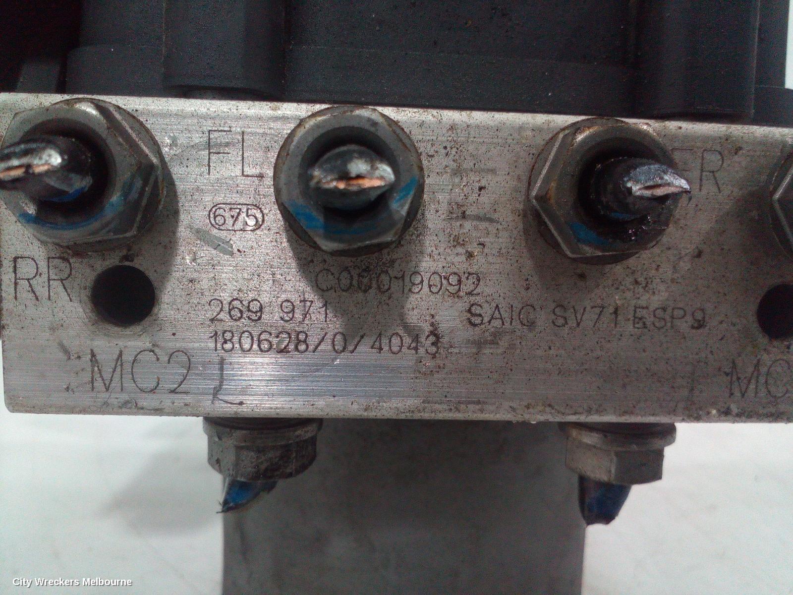 LDV G10 ABS PUMP/MODULATOR, SV7A/SV7C, WAGON/VAN, 04/2015 ONWARDS