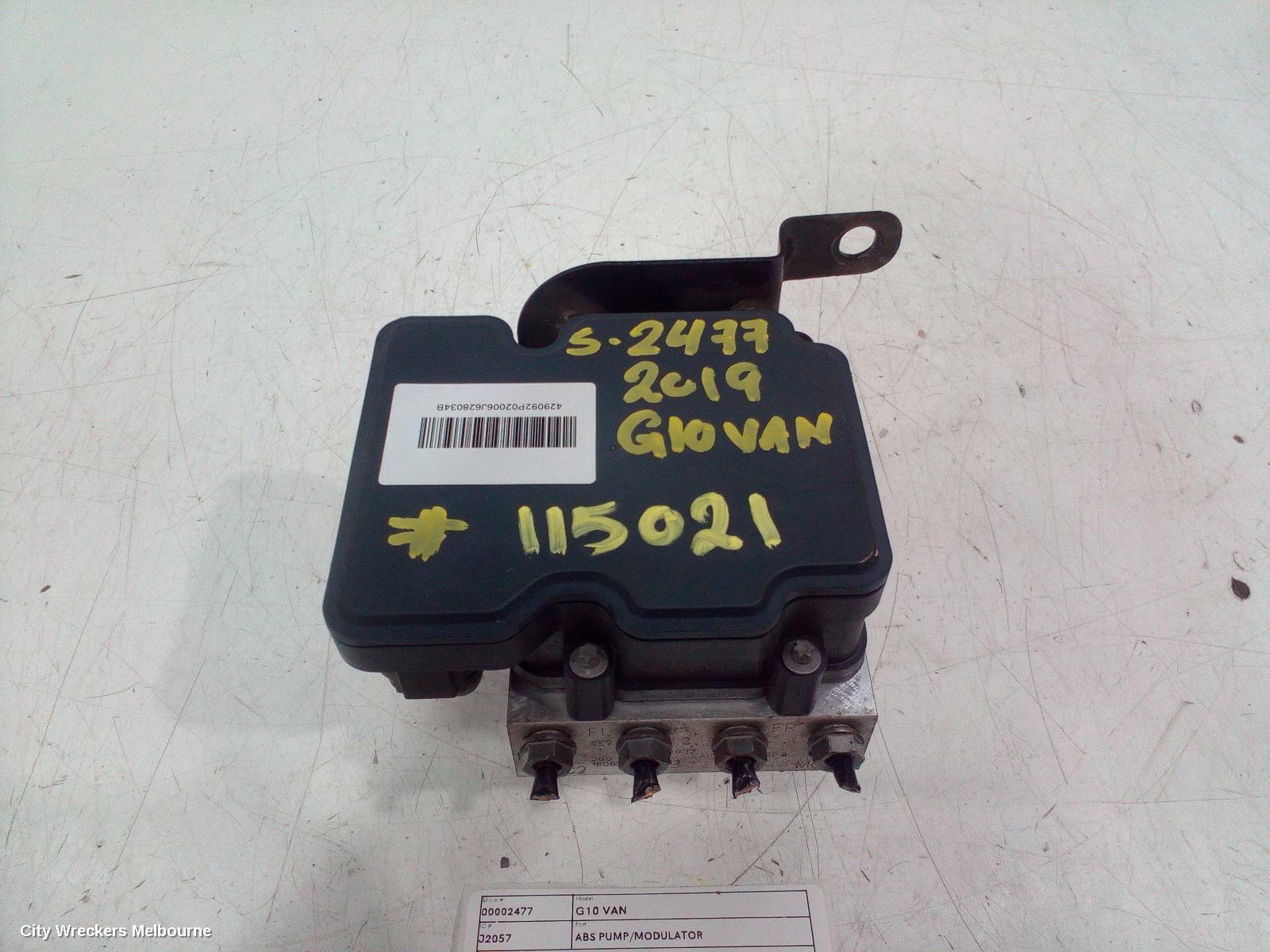 LDV G10 ABS PUMP/MODULATOR, SV7A/SV7C, WAGON/VAN, 04/2015 ONWARDS
