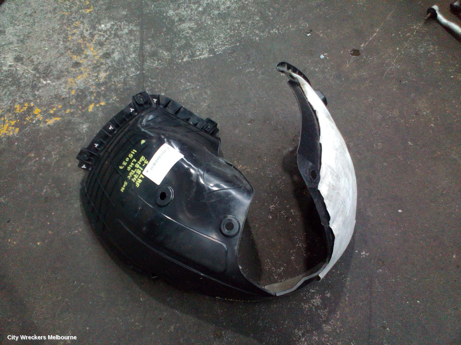 HYUNDAI TUCSON LEFT GUARD LINER, FRONT, TL, KOREAN BUILT (VIN KMHJ), 07/2015 - 06/2018