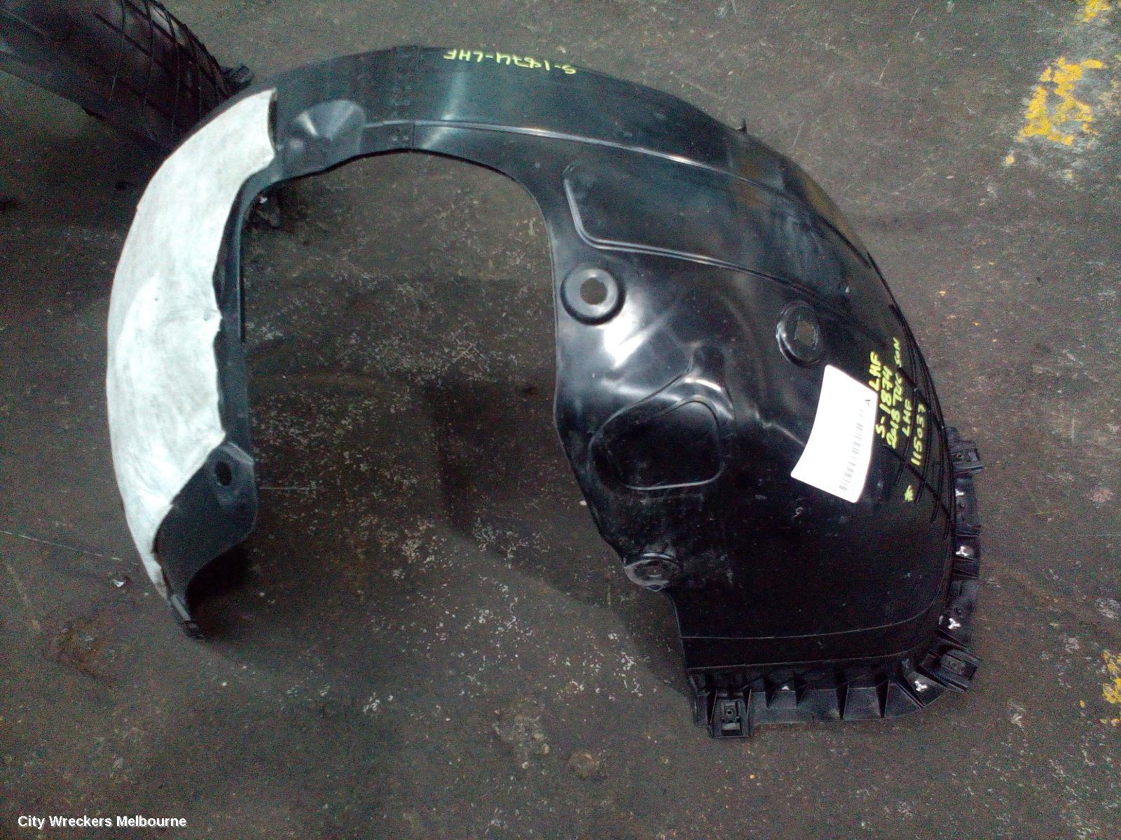 HYUNDAI TUCSON LEFT GUARD LINER, FRONT, TL, KOREAN BUILT (VIN KMHJ), 07/2015 - 06/2018