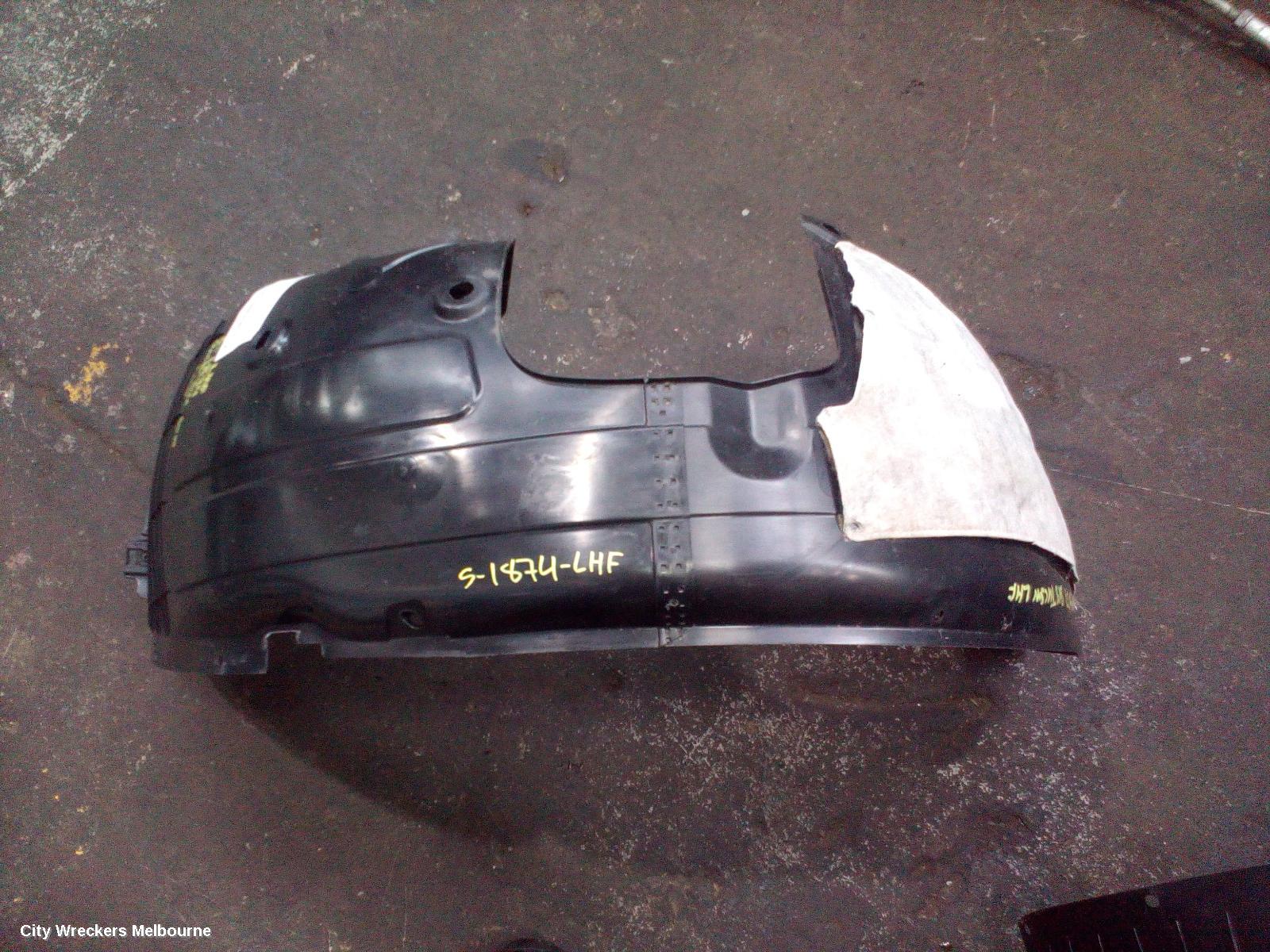 HYUNDAI TUCSON LEFT GUARD LINER, FRONT, TL, KOREAN BUILT (VIN KMHJ), 07/2015 - 06/2018