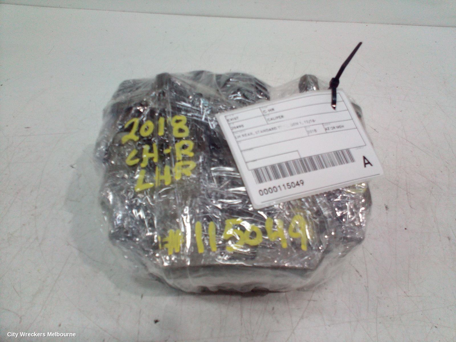 TOYOTA C-HR CALIPER, LH REAR, STANDARD TYPE, GEN 1, 12/2016 ONWARDS