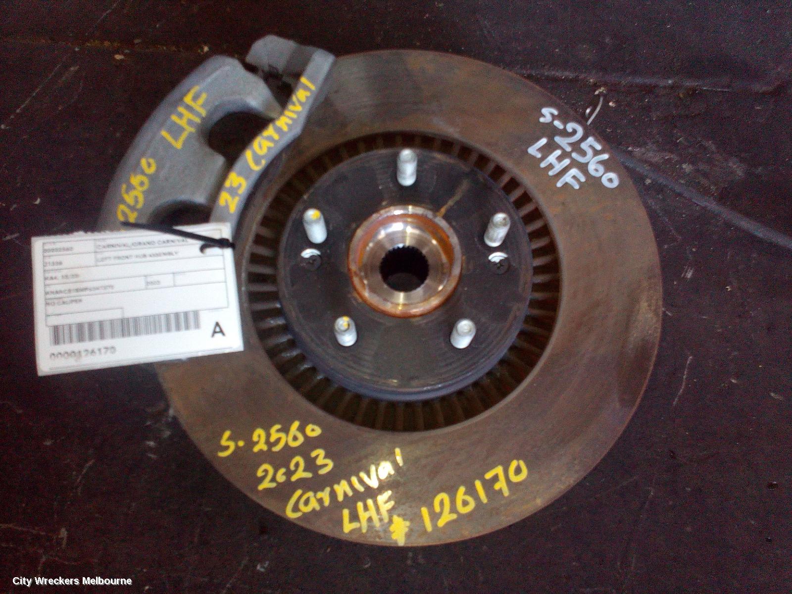 KIA CARNIVAL/GRAND CARNIVAL LEFT FRONT HUB ASSEMBLY, KA4, 10/2020 ONWARDS