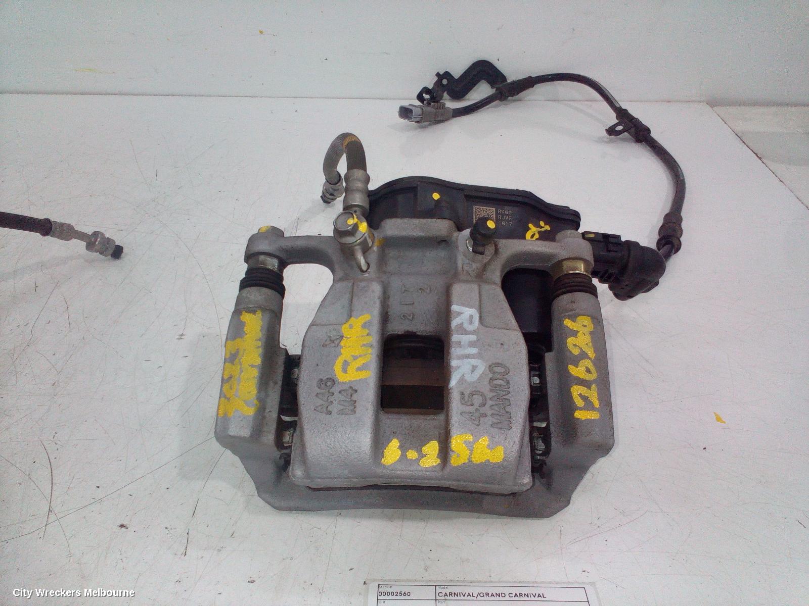 KIA CARNIVAL/GRAND CARNIVAL CALIPER, RH REAR, KA4, 10/2020 ONWARDS