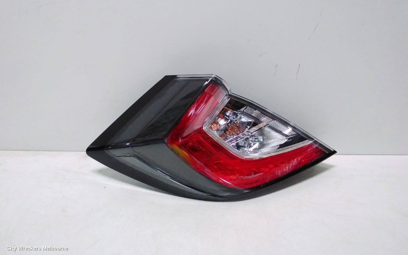 HONDA CIVIC LEFT TAILLIGHT, IN BODY, HATCH, 10TH GEN, LED TYPE, 02/2017 - 08/2021