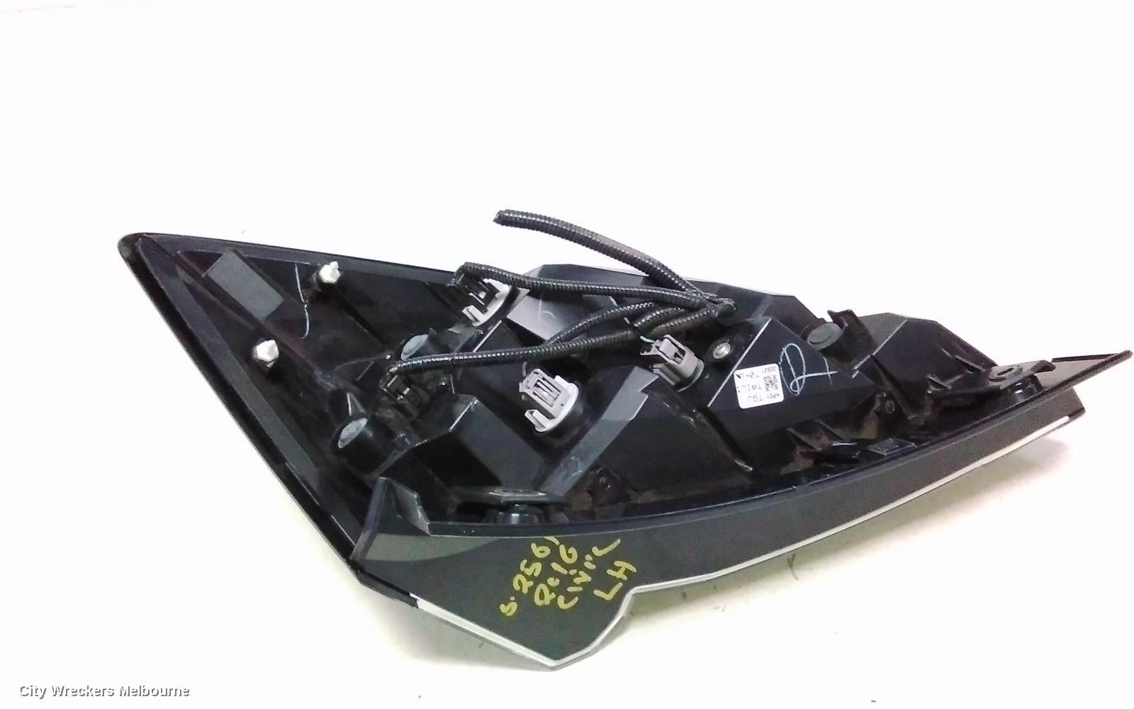 HONDA CIVIC LEFT TAILLIGHT, IN BODY, HATCH, 10TH GEN, LED TYPE, 02/2017 - 08/2021