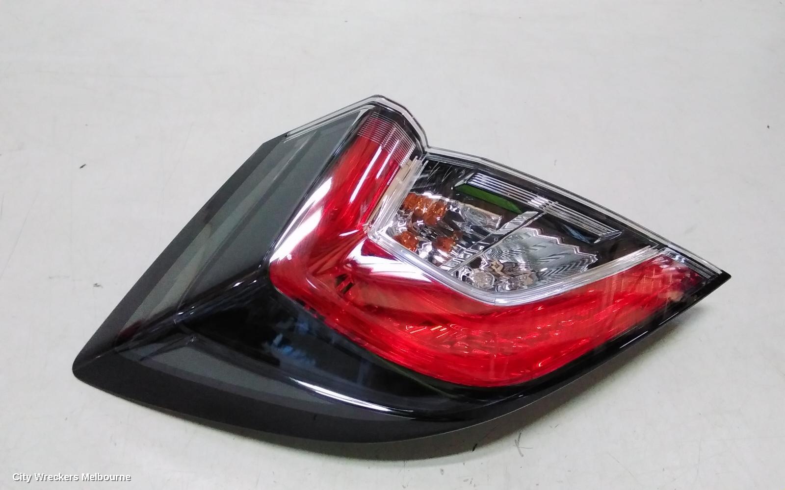 HONDA CIVIC LEFT TAILLIGHT, IN BODY, HATCH, 10TH GEN, LED TYPE, 02/2017 - 08/2021