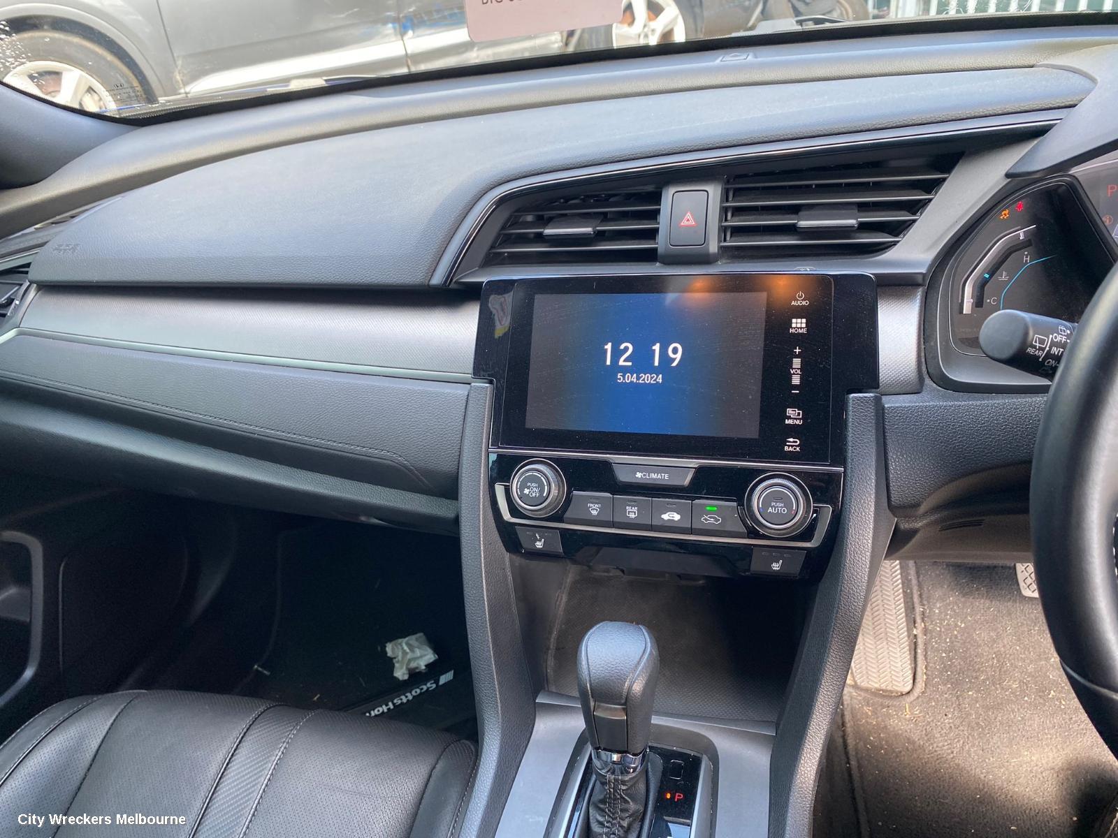 HONDA CIVIC RADIO/CD/DVD/SAT/TV, 7IN TOUCHSCREEN (NON SAT NAV TYPE), 10TH GEN, 05/2016 - 08/2021