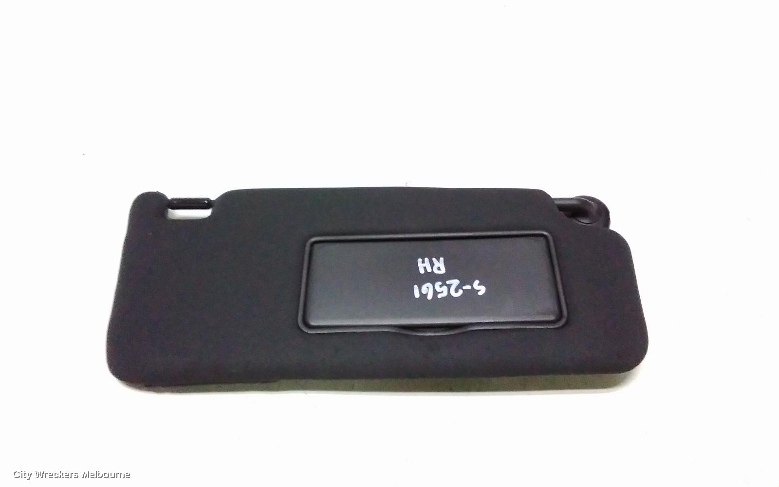 HONDA CIVIC SUNVISOR, 10TH GEN, RH SIDE, LIGHT GREY, CLOTH, 05/2016 - 08/2021