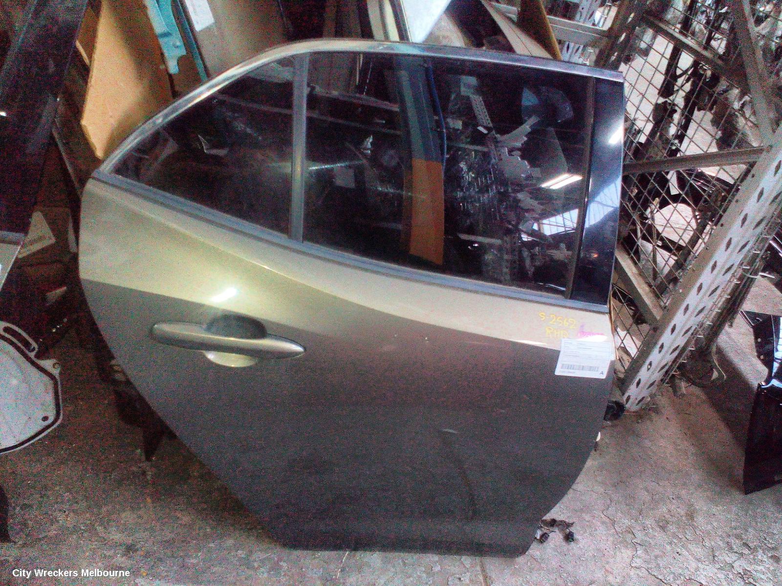 TOYOTA COROLLA RIGHT REAR DOOR, E210, HATCH, 07/2018 ONWARDS