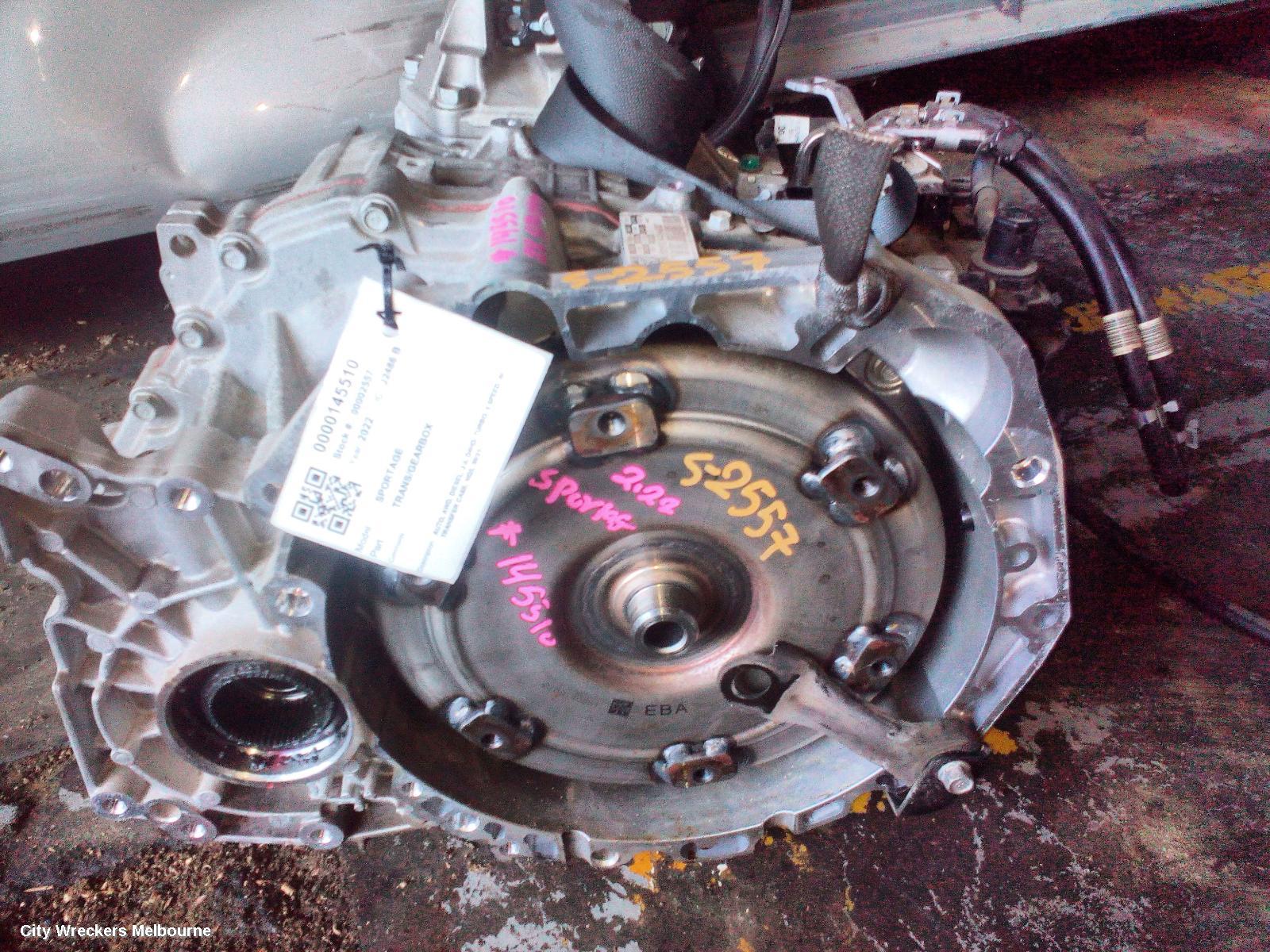KIA SPORTAGE TRANS/GEARBOX, AUTO, AWD, DIESEL, 2.0, D4HD, TURBO, 8 SPEED, W/ TRANSFER CASE, NQ5, 09/2021 ONWARDS