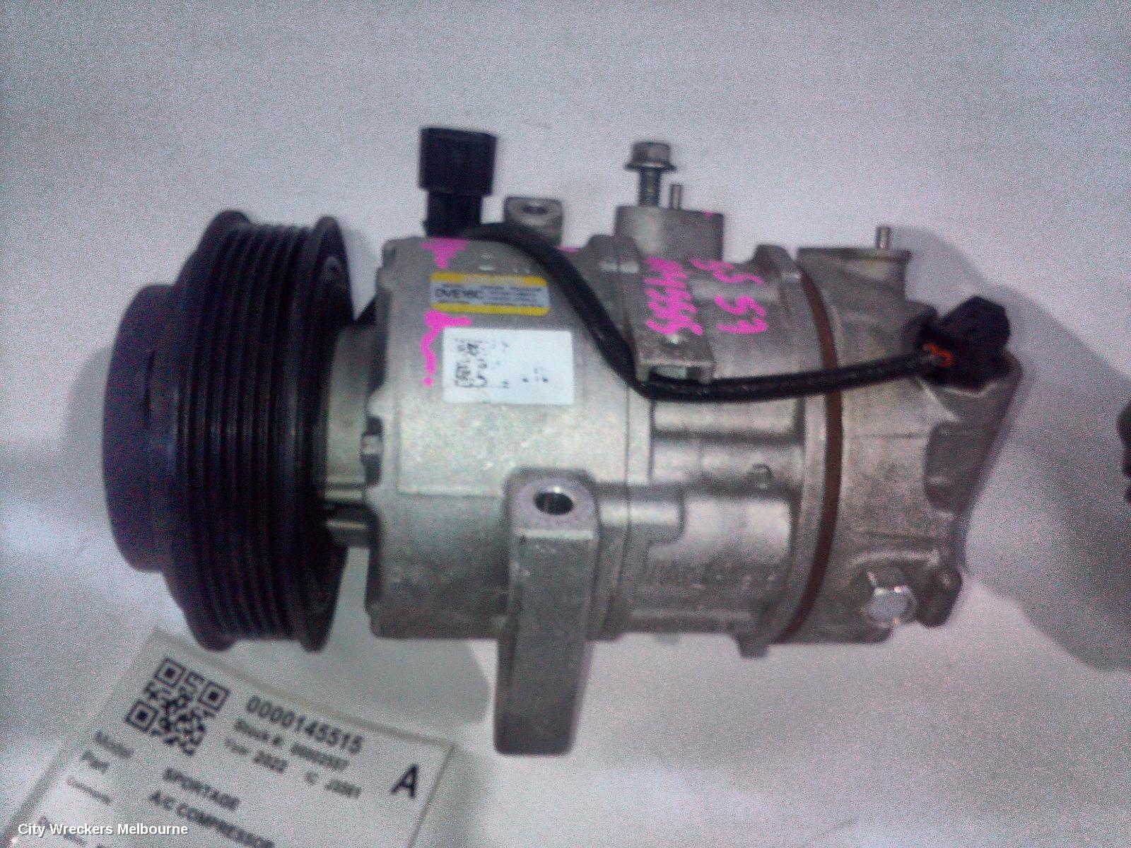 KIA SPORTAGE A/C COMPRESSOR, NQ5, 2.0, DIESEL, D4HD, 09/2021 ONWARDS