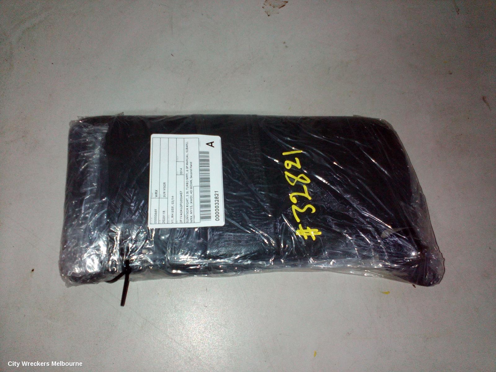 SUBARU WRX SUNVISOR, V1, RH SIDE, 03/2014 ONWARDS
