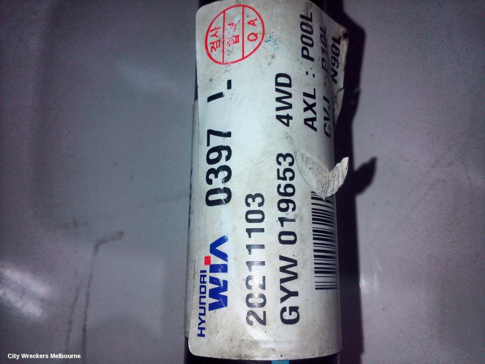 KIA SPORTAGE LEFT DRIVESHAFT, FRONT, AUTO, AWD, DIESEL, 2.0, D4HD, TURBO, 8 SPEED, NQ5, 09/2021 ONWARDS