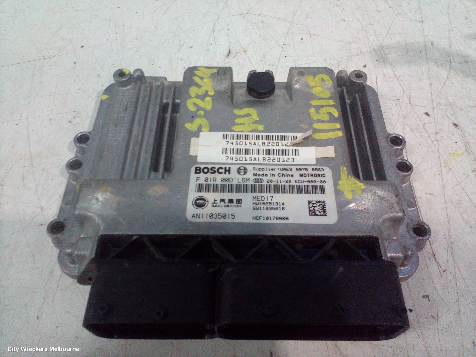 MG HS ECU, ENGINE ECU, 1.5, PETROL, TURBO, ECU ONLY, SAS23, 09/2019 ONWARDS