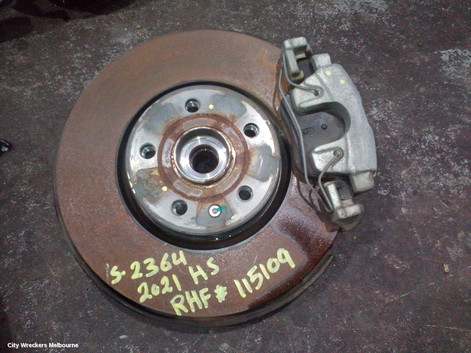 MG HS RIGHT FRONT HUB ASSEMBLY, SAS23, 08/2019 - 12/2024