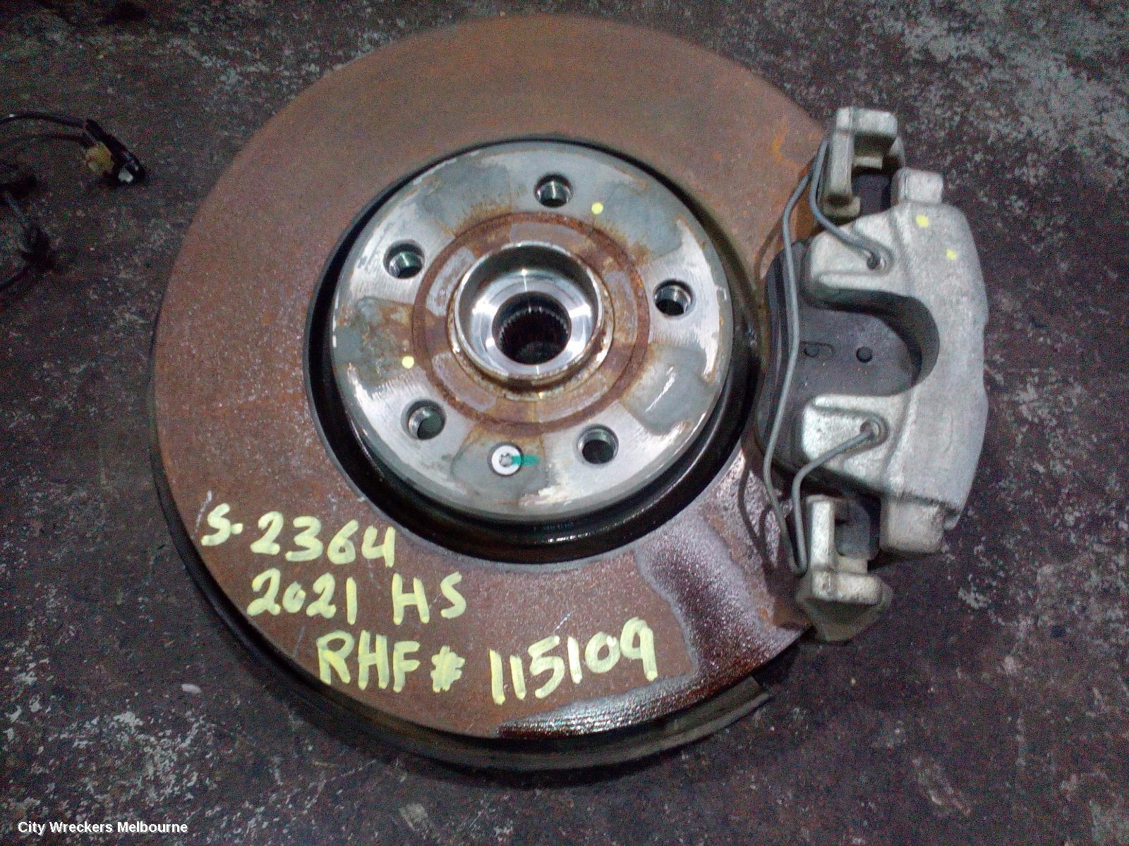 MG HS RIGHT FRONT HUB ASSEMBLY, SAS23, 08/2019 - 12/2024