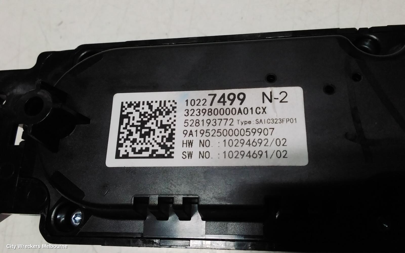 MG MG3 HEATER/AC CONTROLS, SZP1, ELECTRIC TYPE, SILVER, 07/2016 ONWARDS