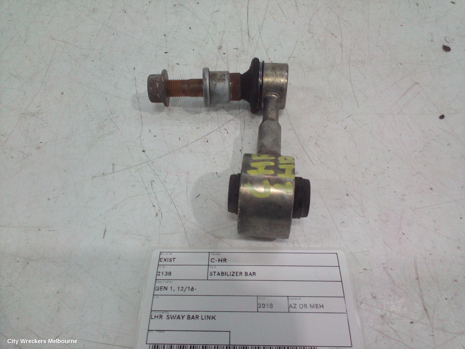 TOYOTA C-HR STABILISER BAR, GEN 1, 12/2016 - 09/2023