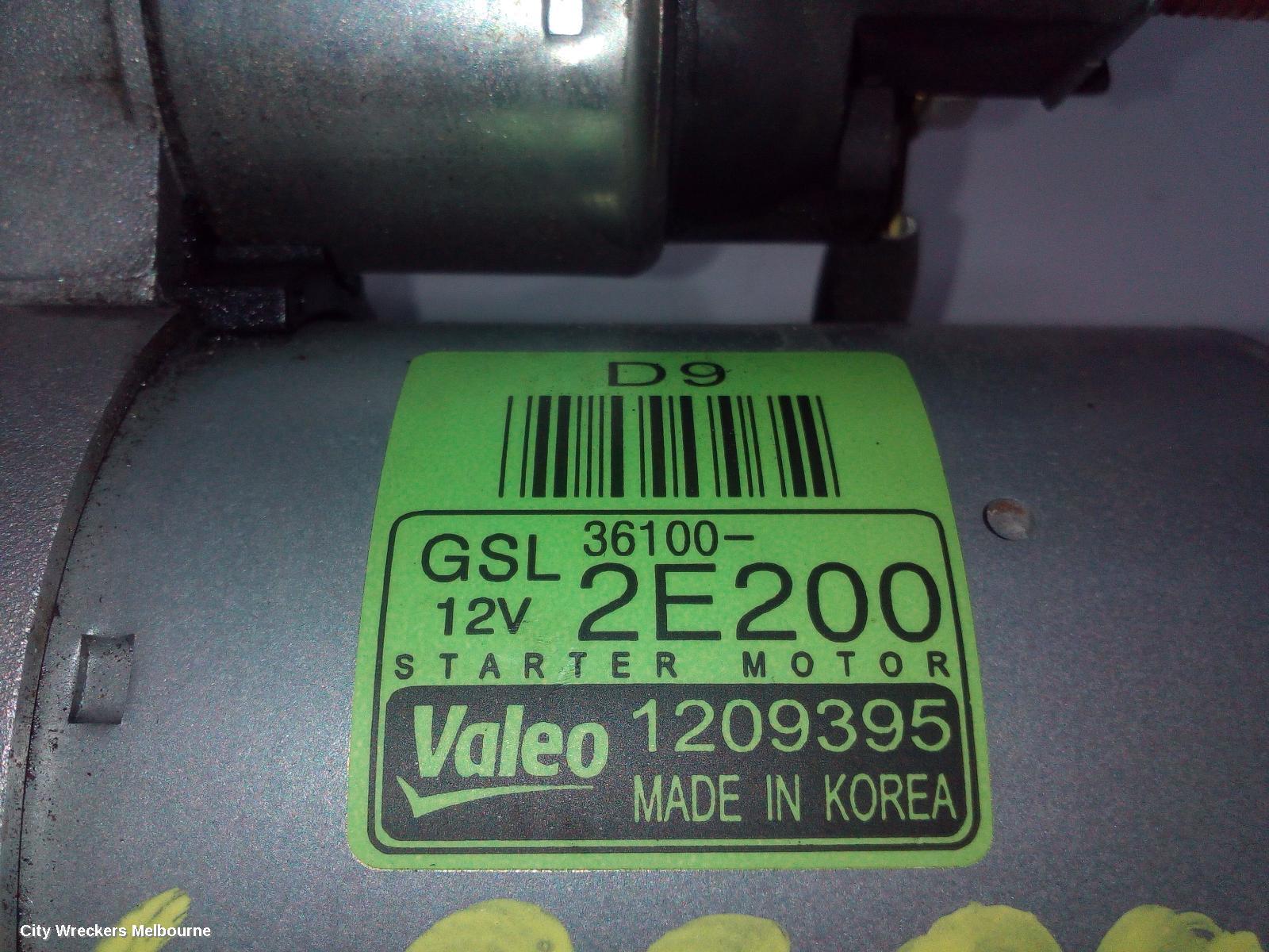 KIA CERATO STARTER, PETROL, 2.0, G4NA, BD, 04/2018 ONWARDS