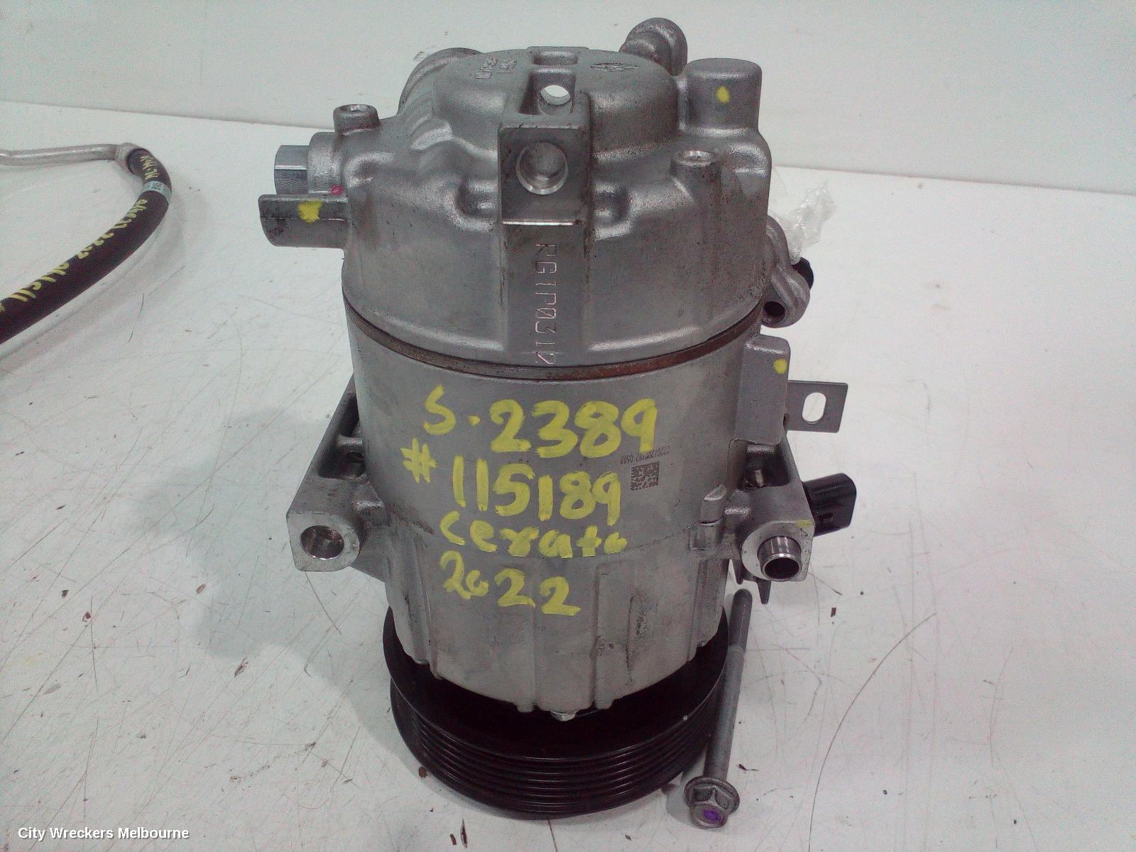 KIA CERATO A/C COMPRESSOR, BD, 2.0, PETROL, 04/2018 ONWARDS