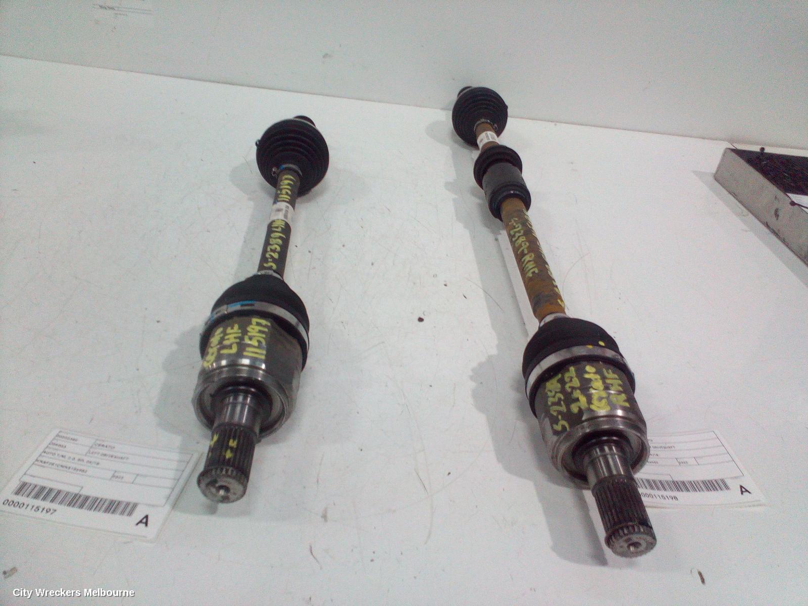 KIA CERATO LEFT DRIVESHAFT, AUTO T/M, 2.0, BD, 04/2018 ONWARDS