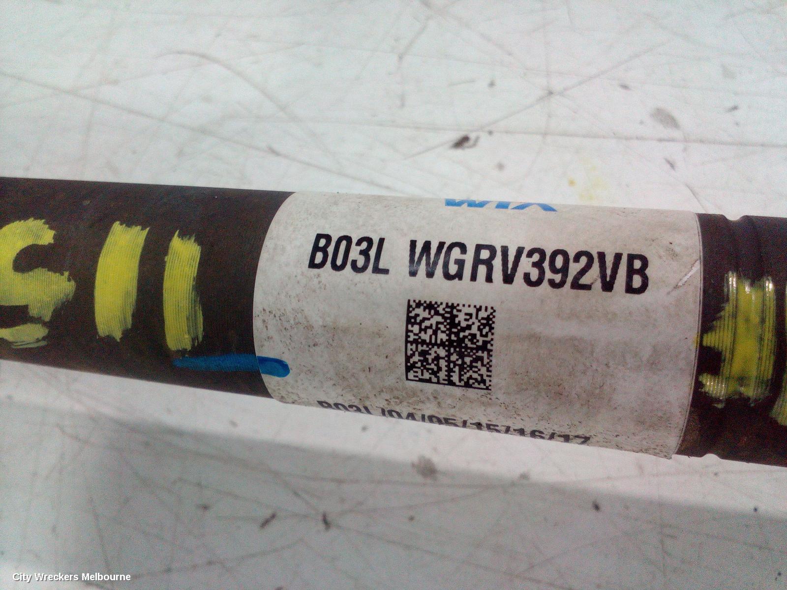 KIA CERATO LEFT DRIVESHAFT, AUTO T/M, 2.0, BD, 04/2018 ONWARDS