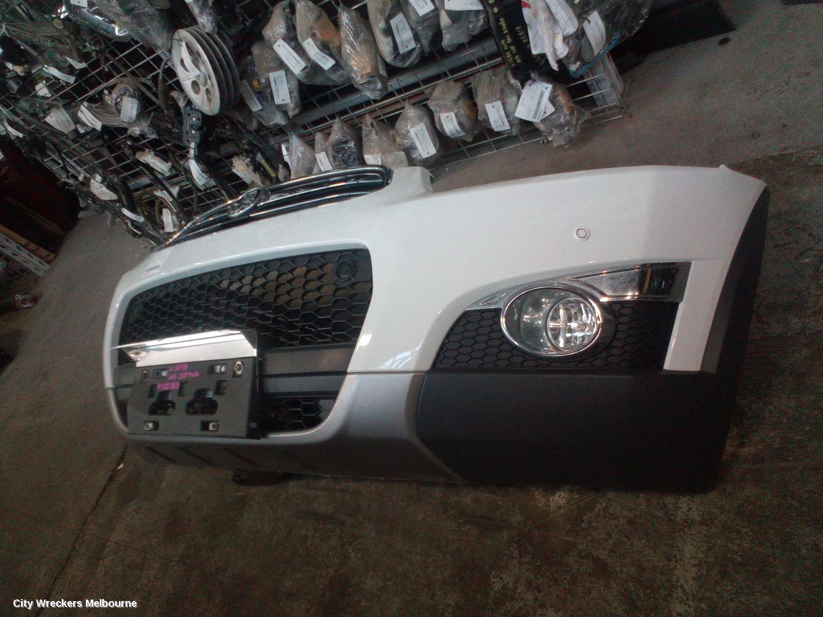 HOLDEN CAPTIVA FRONT BUMPER, BUMPER BAR (UPPER & LOWER), CG, CAPTIVA 7 (4TH VIN = C), W/ PARK SENSOR TYPE, 01/2014 - 09/2015