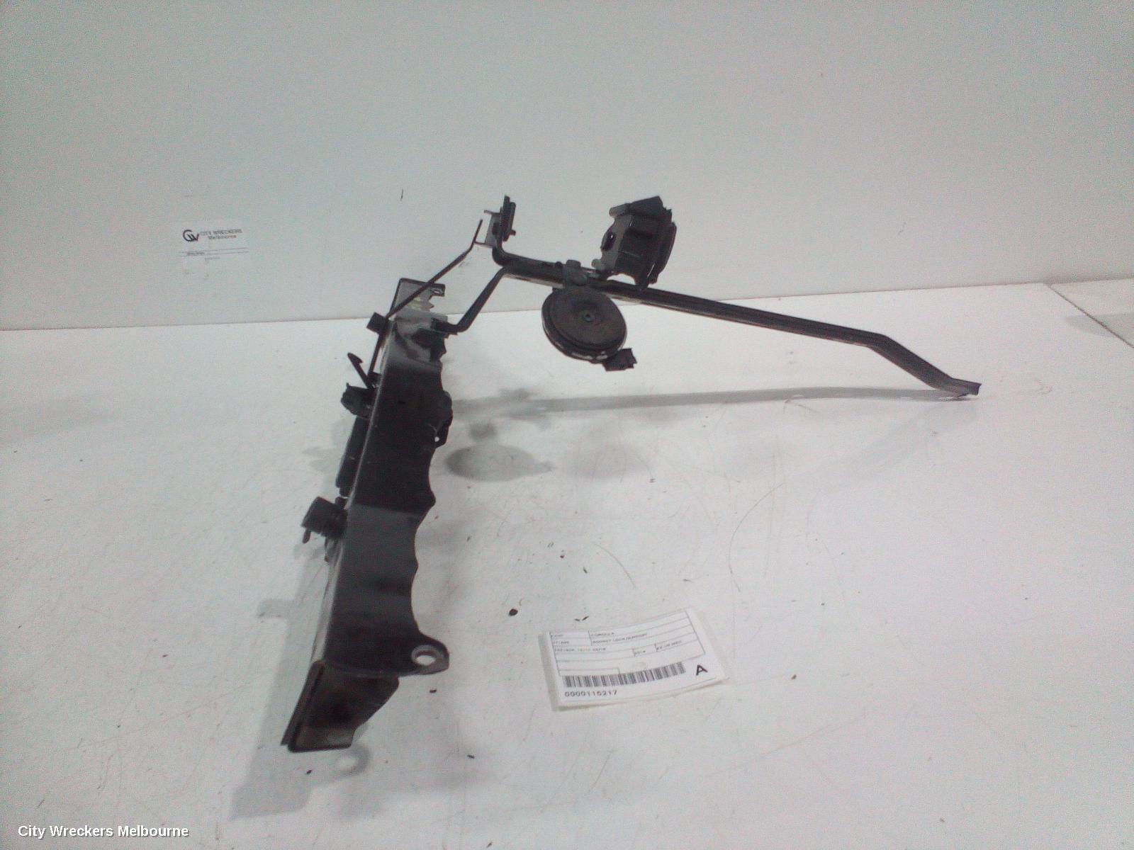 TOYOTA COROLLA BONNET LOCK/SUPPORT, ZRE182R, 10/2012 - 06/2018