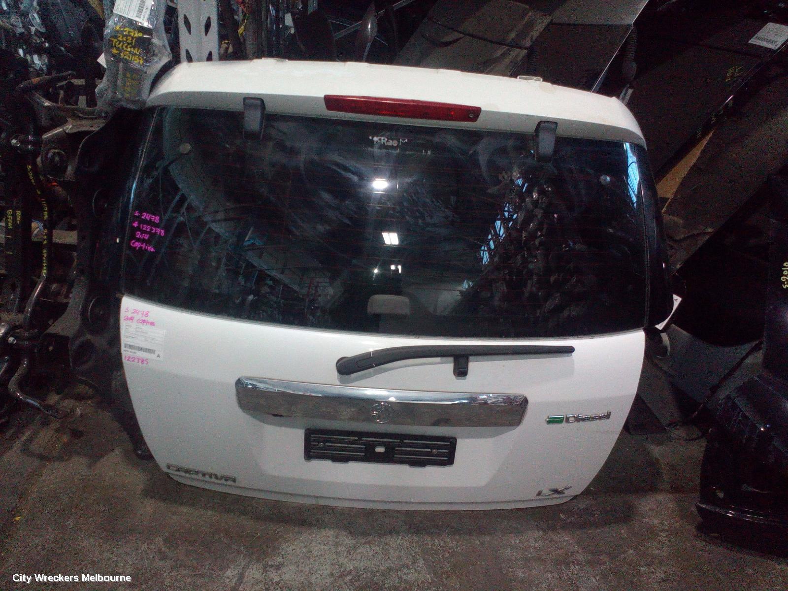 HOLDEN CAPTIVA BOOTLID/TAILGATE, TAILGATE, CG, CAPTIVA 7 (VIN KL3C), 01/2011 - 12/2013