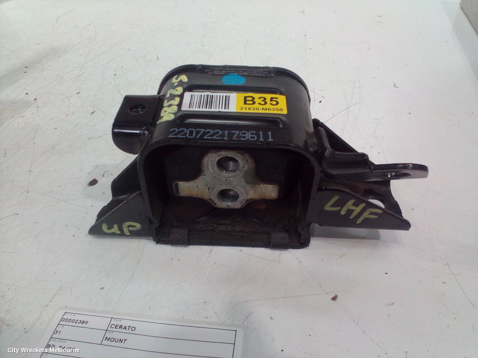 KIA CERATO MOUNT, BD, 04/2018 - 09/2024
