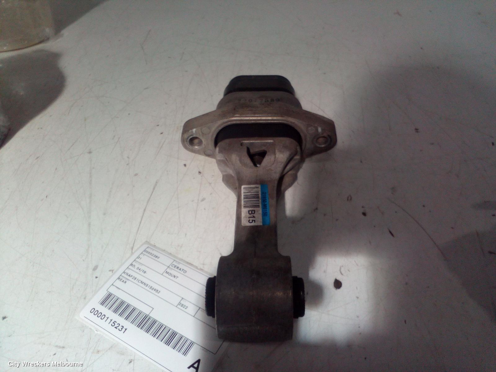 KIA CERATO MOUNT, BD, 04/2018 - 09/2024