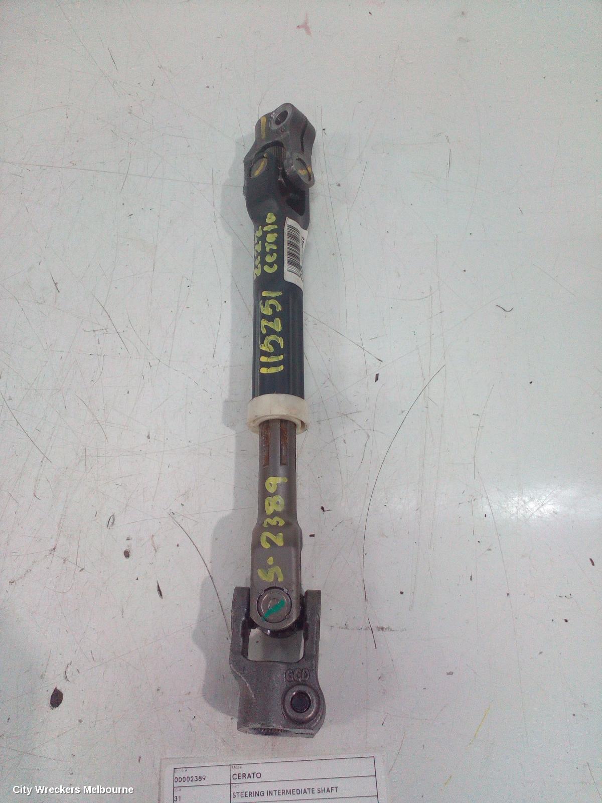 KIA CERATO STEERING INTERMEDIATE SHAFT, BD, 04/2018 - 09/2024