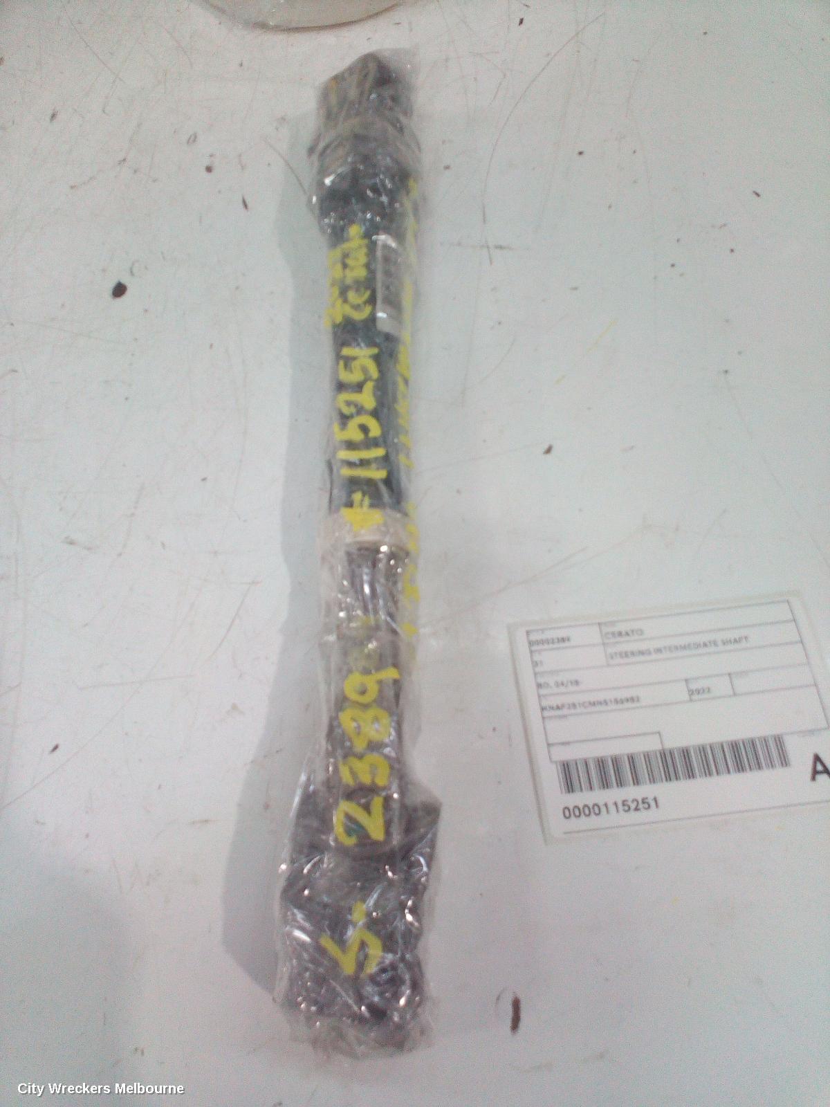KIA CERATO STEERING INTERMEDIATE SHAFT, BD, 04/2018 - 09/2024