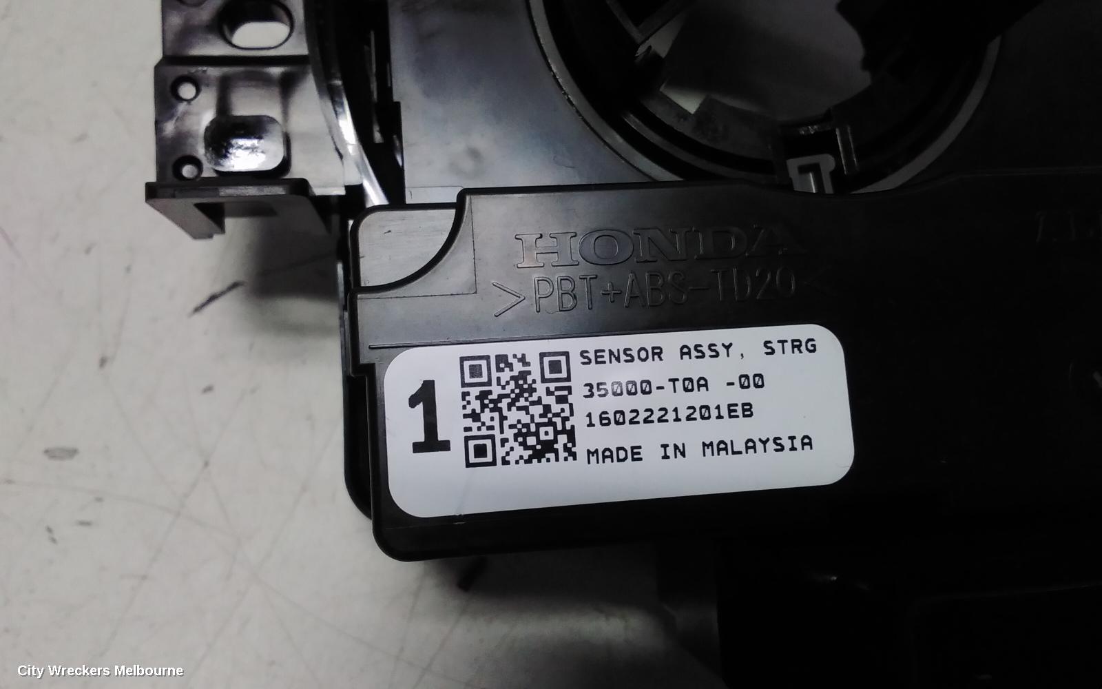 HONDA JAZZ AIRBAG MODULE/SENSOR, CLOCKSPRING, GF/GK, 07/2014 - 12/2020