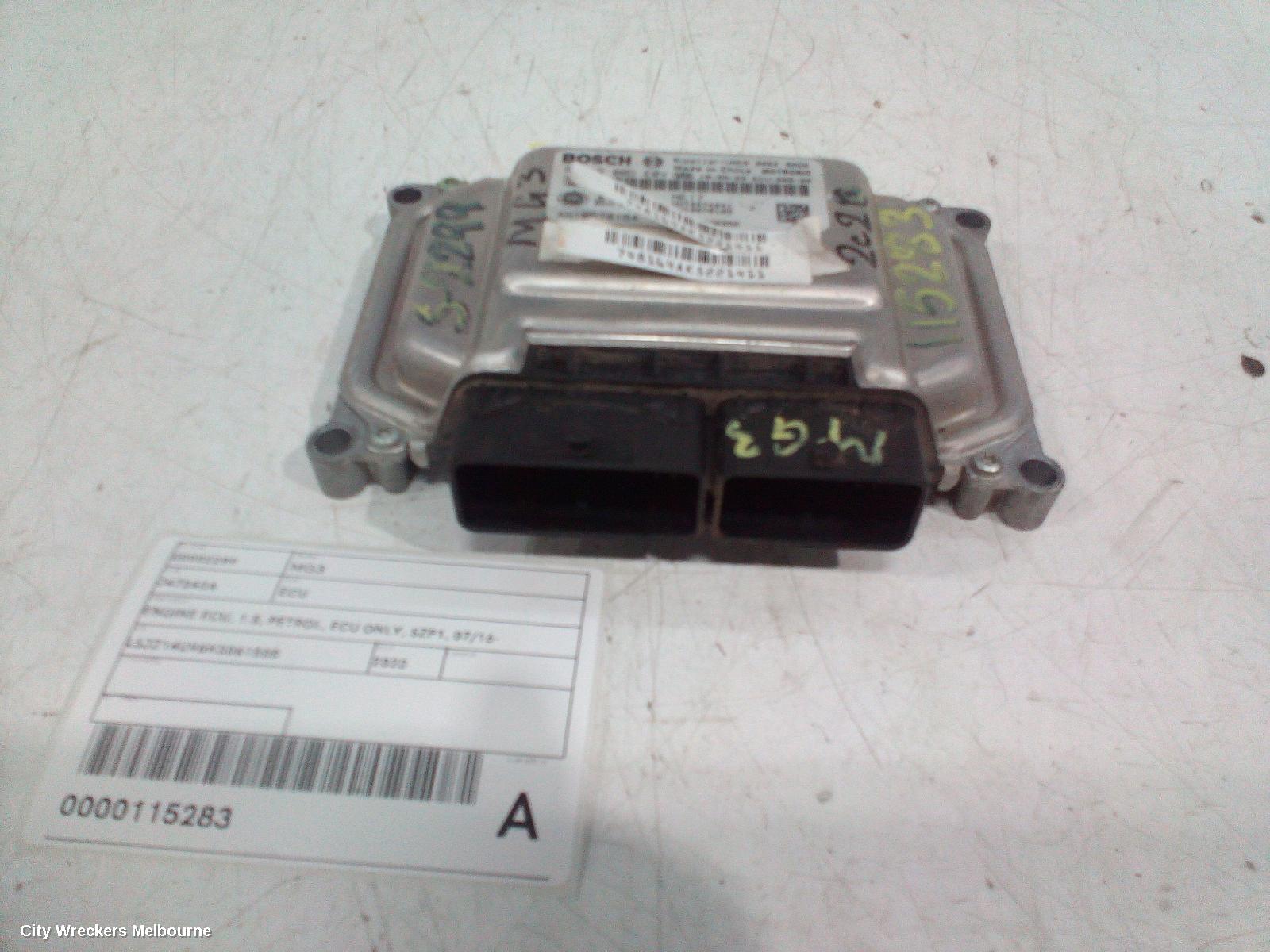MG MG3 ECU, ENGINE ECU, 1.5, PETROL, ECU ONLY, SZP1, 07/2016 ONWARDS