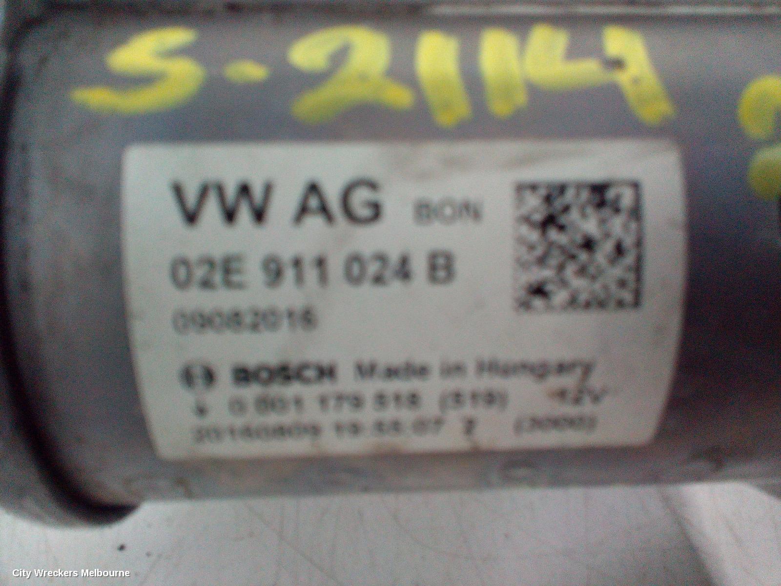 VOLKSWAGEN TIGUAN STARTER, PETROL, 1.4, VALEO, CZEA CODE, 5NA, 06/2016 ONWARDS