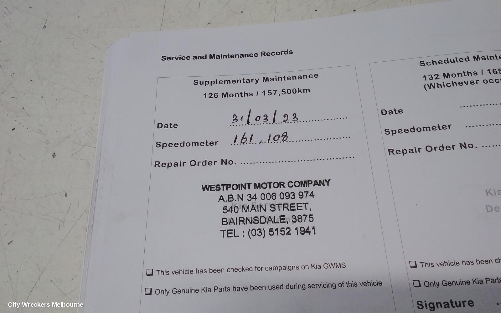 KIA SORENTO OWNERS HANDBOOK, PETROL, XM, 10/2009 - 09/2012