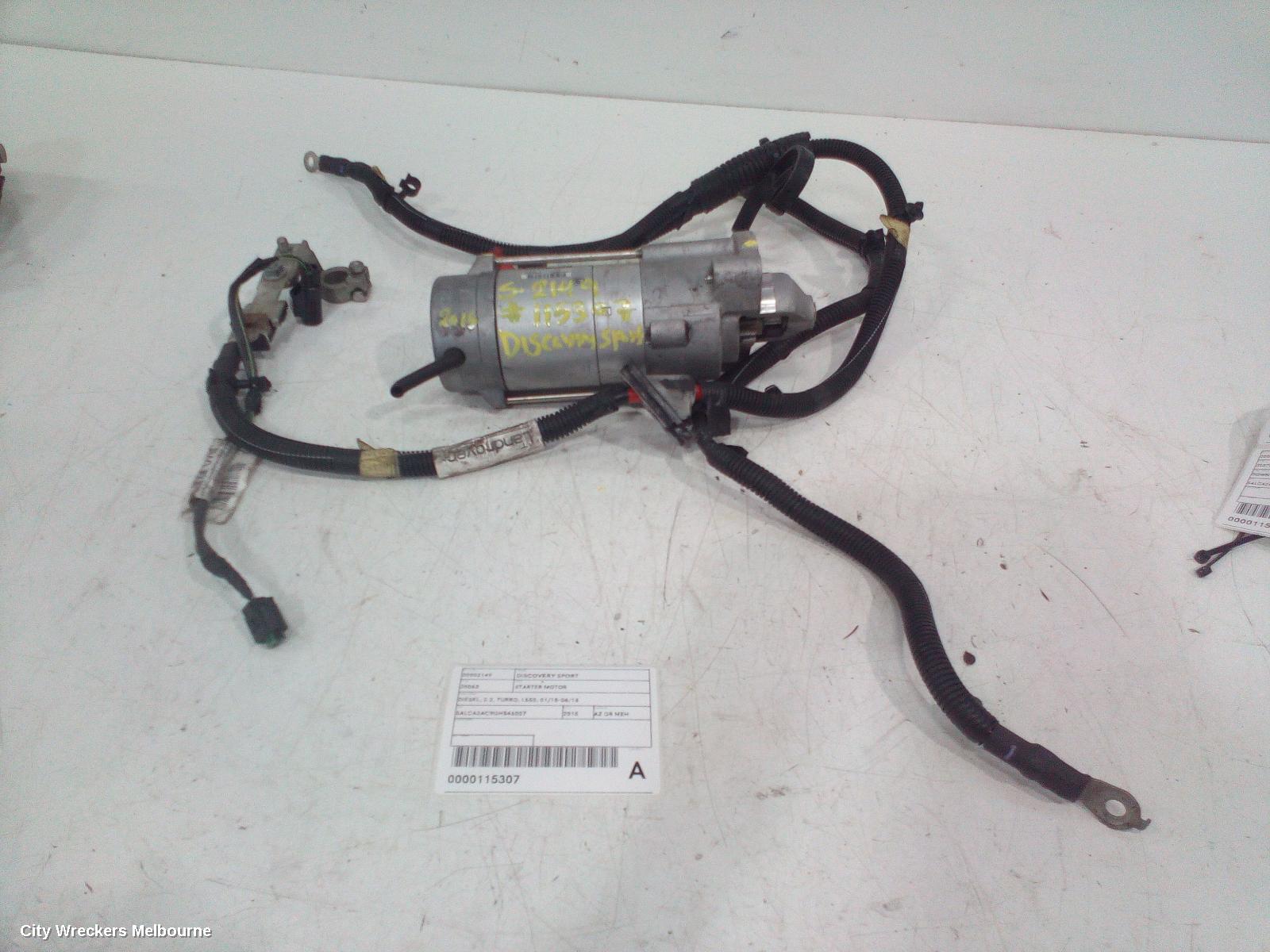 LAND ROVER DISCOVERY SPORT STARTER, DIESEL, 2.2, TURBO, L550, 01/2015 - 06/2016