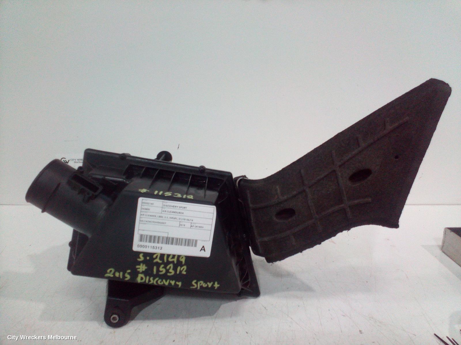 LAND ROVER DISCOVERY SPORT AIR CLEANER/BOX, AIR CLEANER, L550, 2.2, DIESEL, 01/2015 - 06/2016