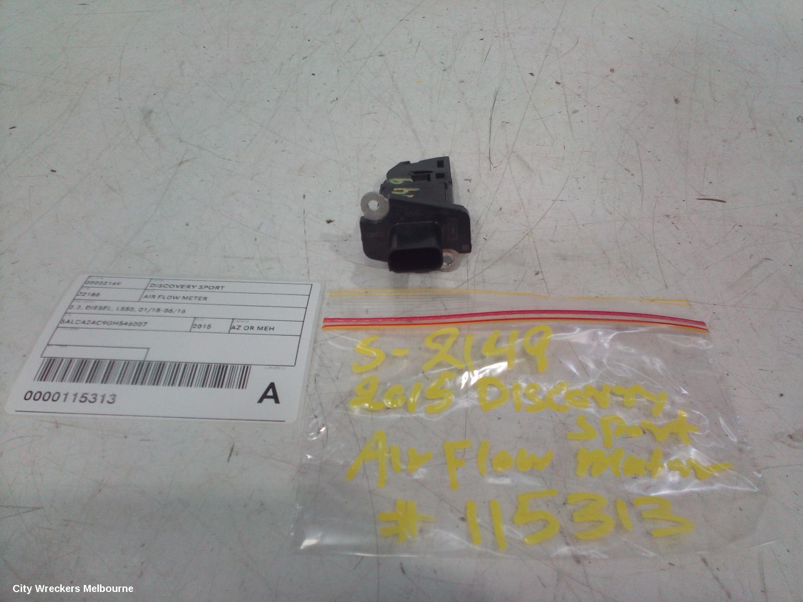 LAND ROVER DISCOVERY SPORT AIR FLOW METER, 2.2, DIESEL, L550, 01/2015 - 06/2016