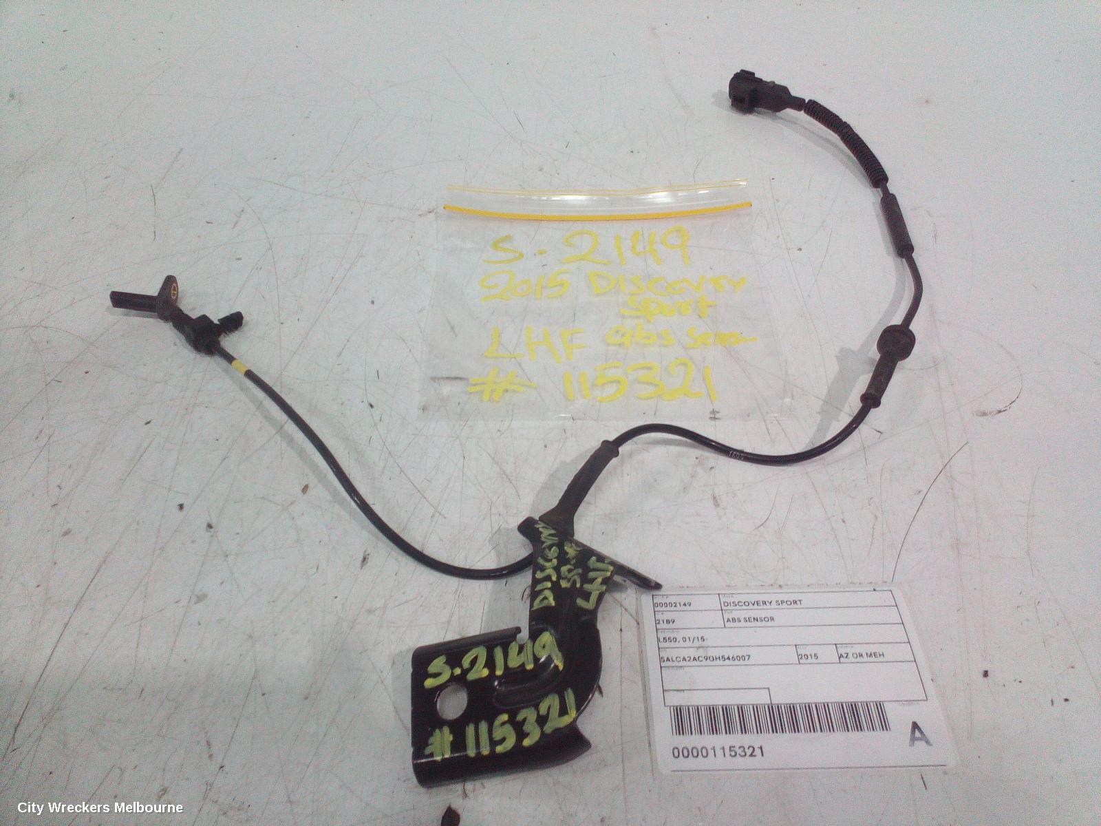 LAND ROVER DISCOVERY SPORT ABS SENSOR, L550, 01/2015 ONWARDS