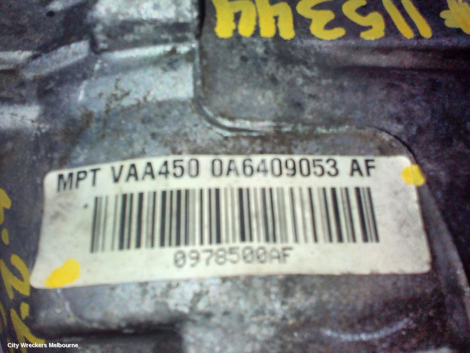 AUDI Q3 TRANSFER CASE, AUTO, 2.0, NZS/NZT/NEZ/NYE/NYD CODE, 8U, 03/2012 - 12/2018
