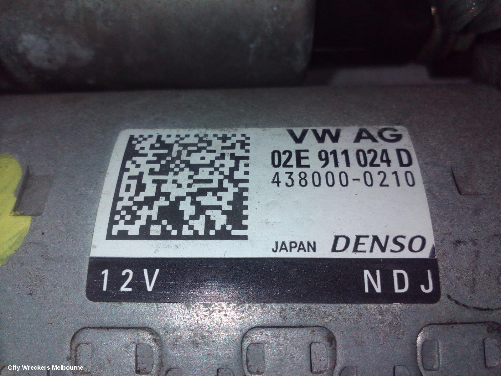 AUDI Q3 STARTER, PETROL, 2.0, DENSO, 8U, 03/2012 - 10/2014