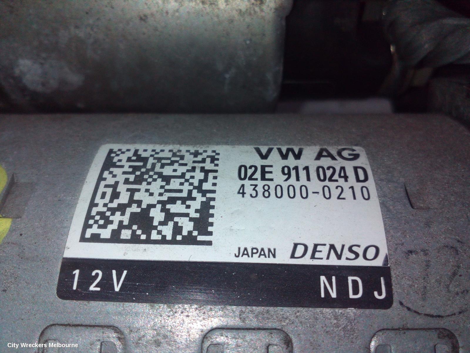 AUDI Q3 STARTER, PETROL, 2.0, DENSO, 8U, 03/2012 - 10/2014