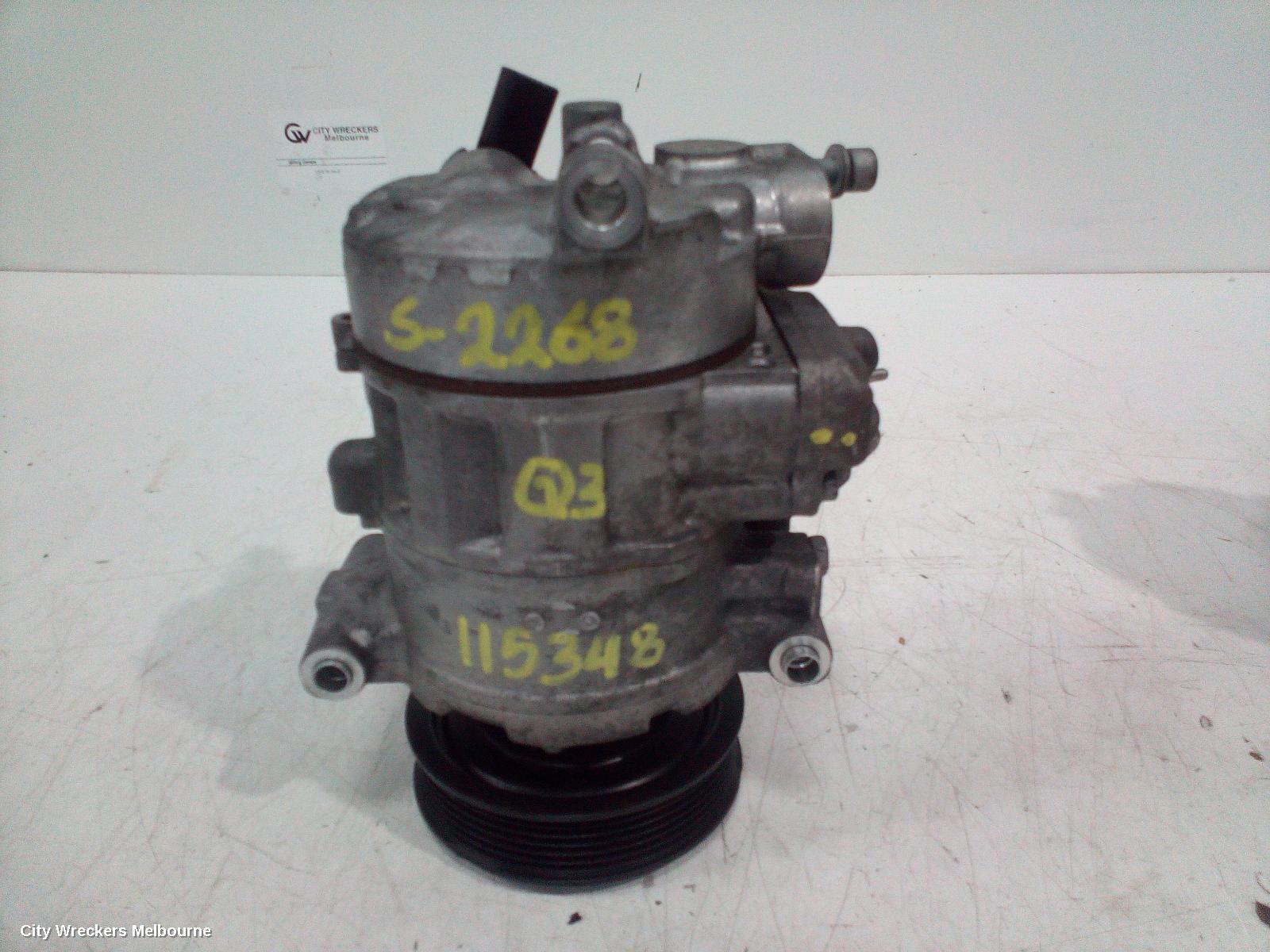 AUDI Q3 A/C COMPRESSOR, 8U, 2.0, TURBO PETROL, 03/2012 - 12/2018