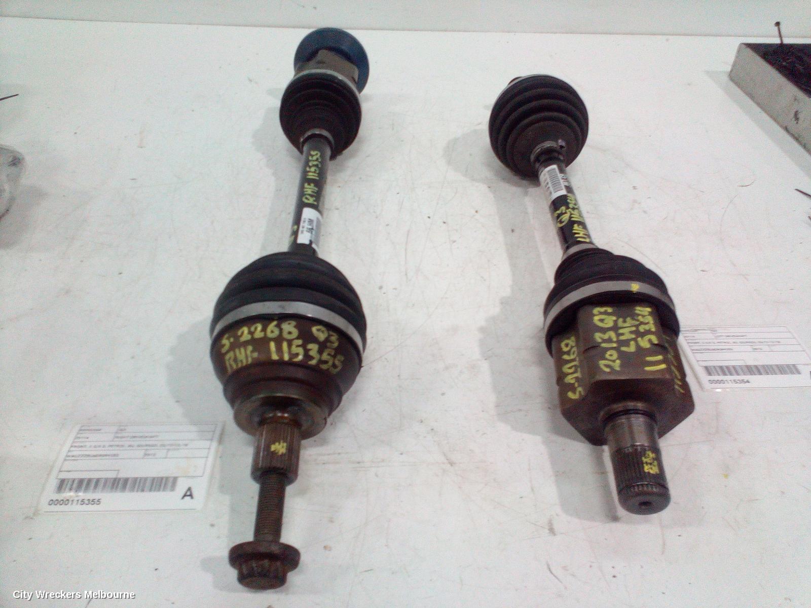 AUDI Q3 LEFT DRIVESHAFT, FRONT, 2.0/2.5, PETROL, 8U, Q3/RSQ3, 03/2012 - 12/2018