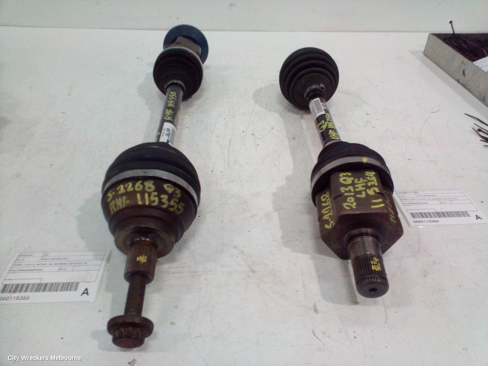 AUDI Q3 RIGHT DRIVESHAFT, FRONT, 2.0/2.5, PETROL, 8U, Q3/RSQ3, 03/2012 - 12/2018